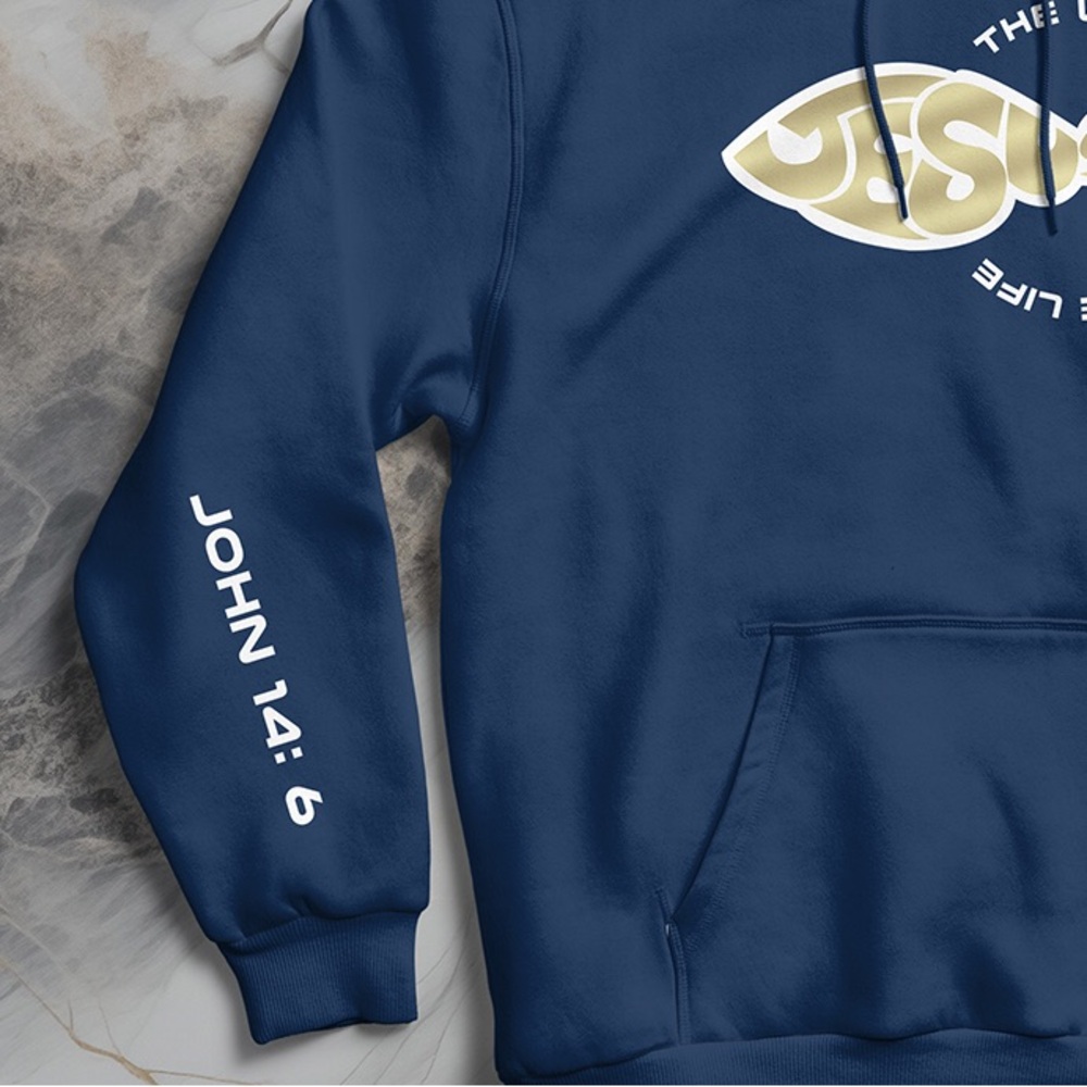 Men’s Hoodie Jesus Christ Christian Bible Verse Sweatshirt - Picture 3 of 3